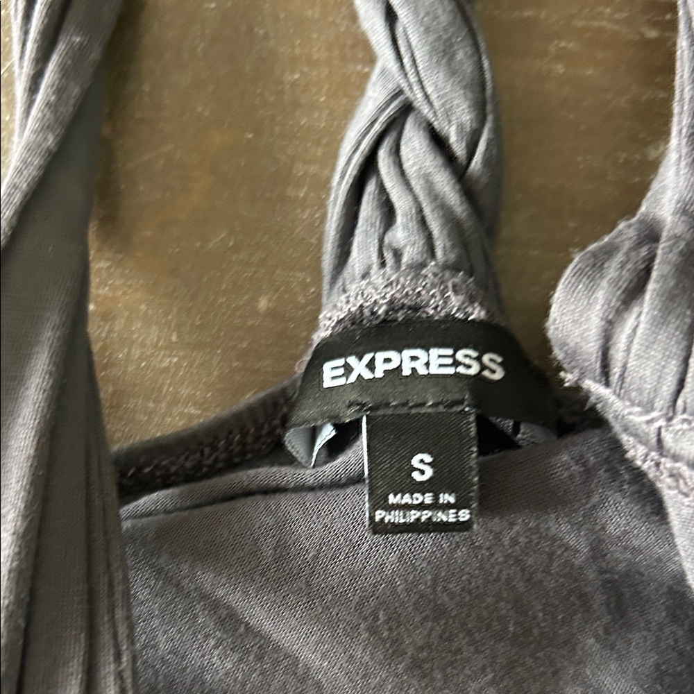 Express Silver Sequin Halter Camisole - Picture 2 of 5